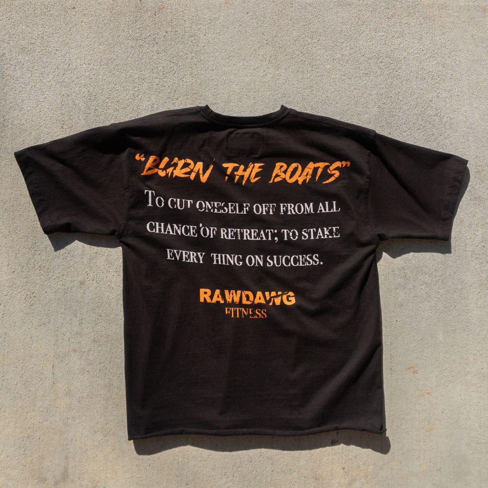 "Burn The Boats" Relaxed Graphic T-Shirt