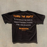 "Burn The Boats" Relaxed Graphic T-Shirt