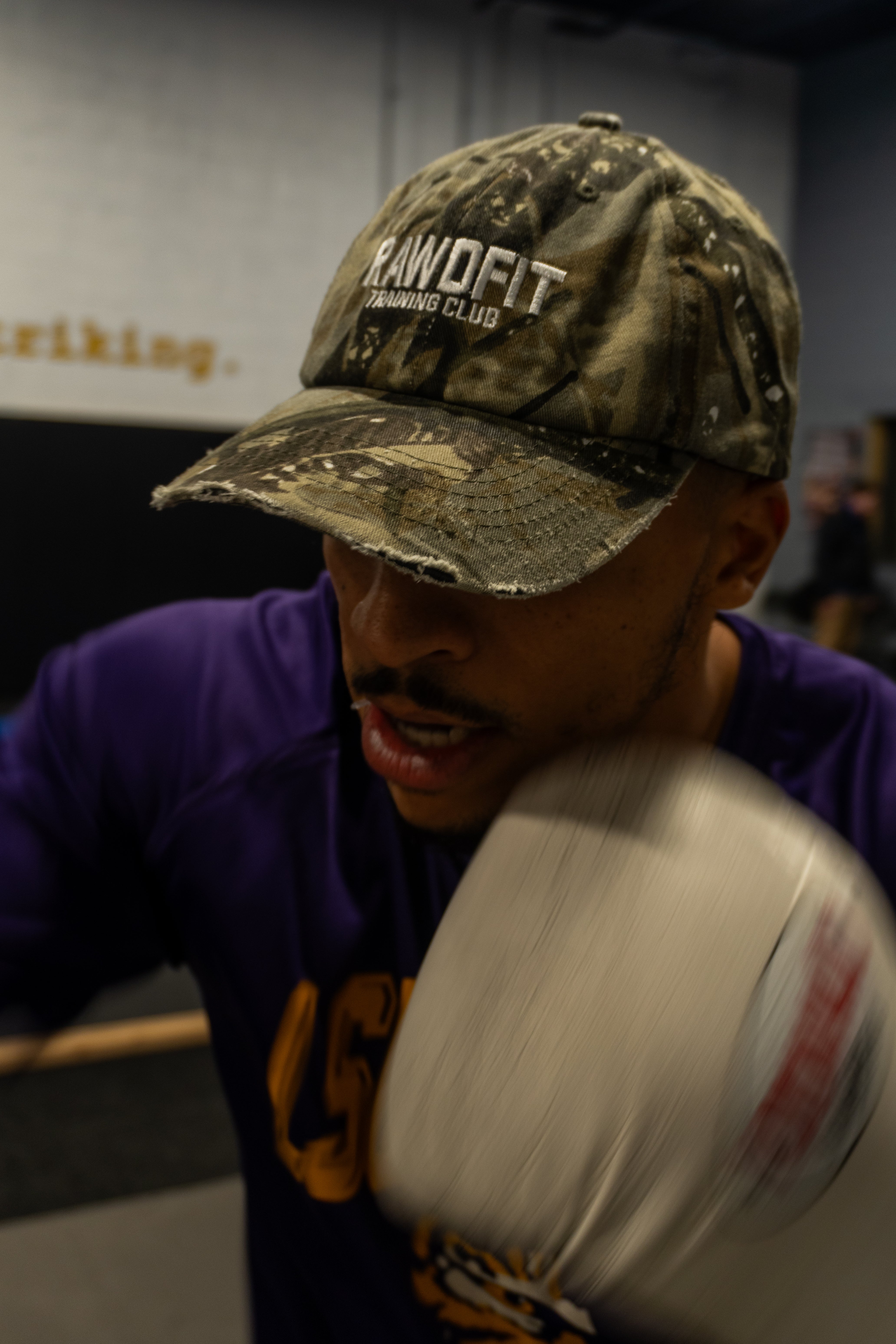 Training Club - Distressed Camo Hat